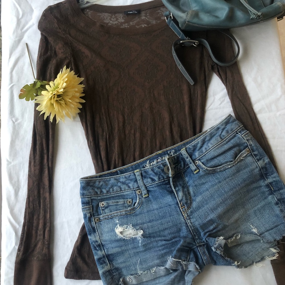 Sheer long sleeve
